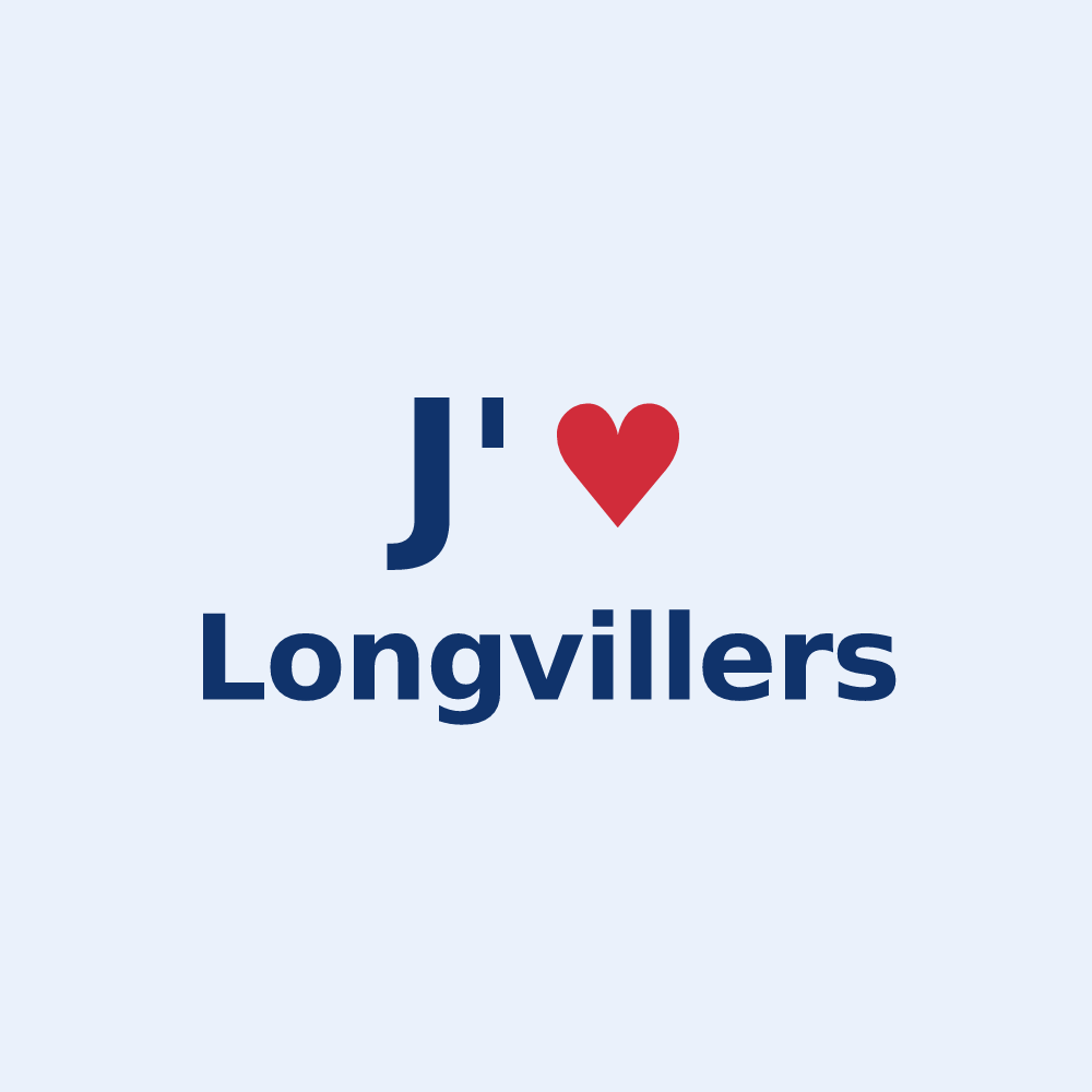 Sticker personnalisé Longvillers — design J'aime Longvillers