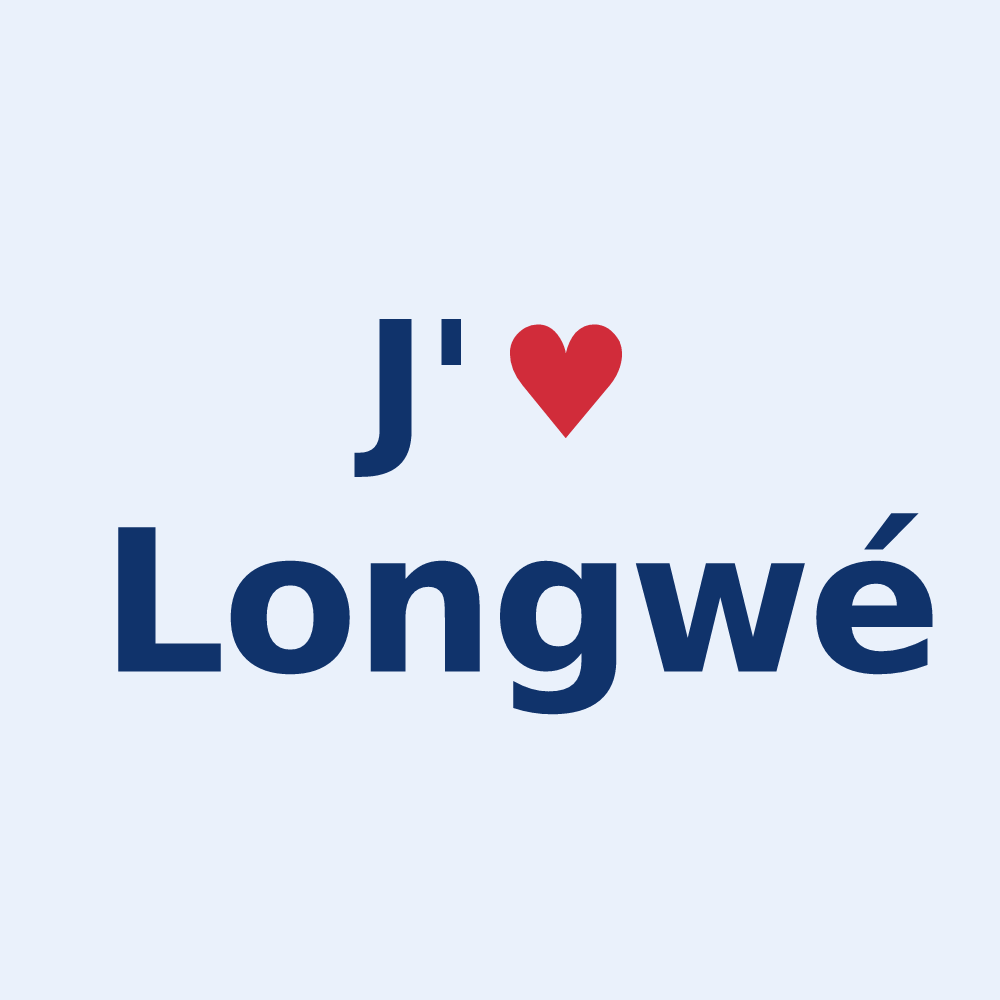 Sticker personnalisé Longwé — design J'aime Longwé