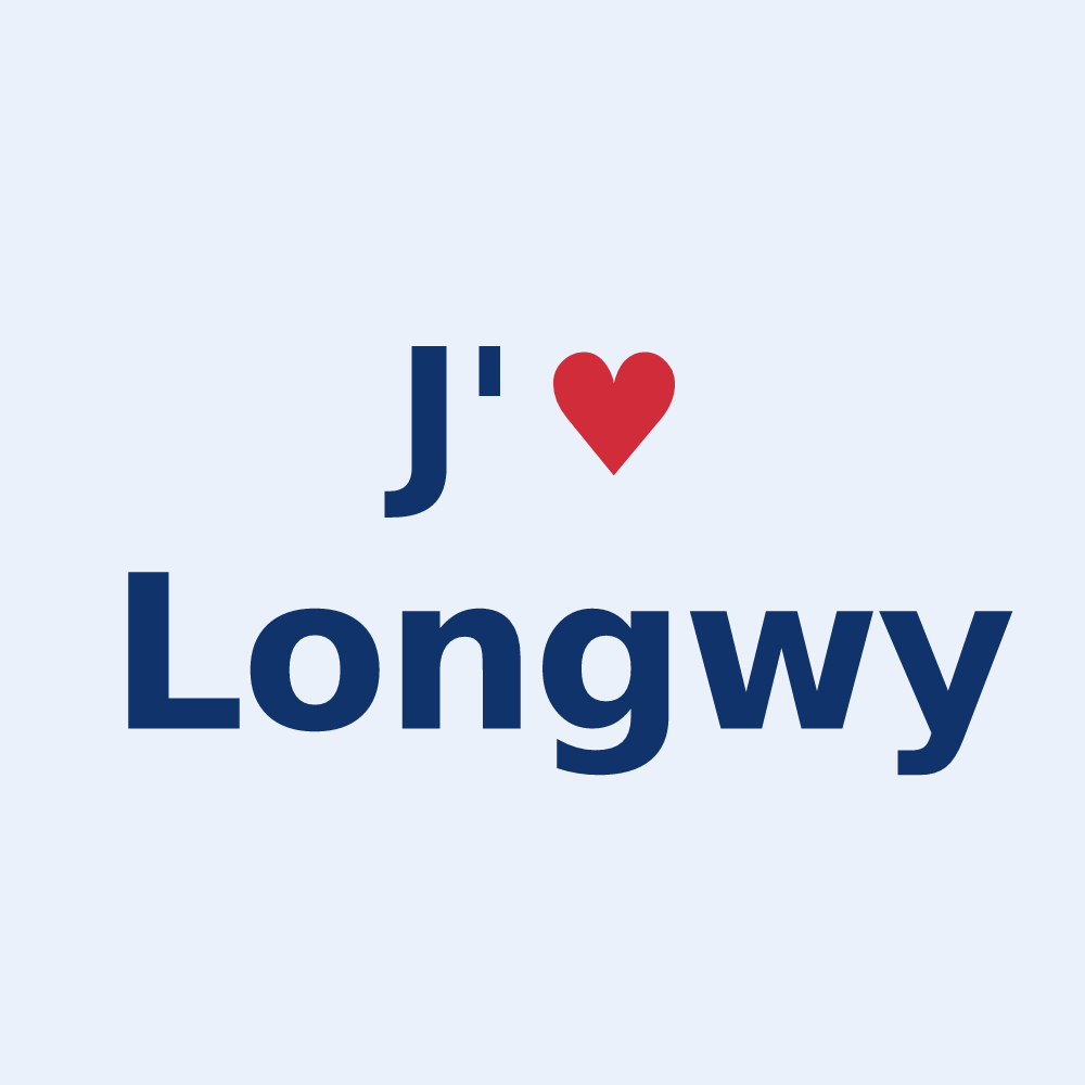 Sticker personnalisé Longwy — design J'aime Longwy