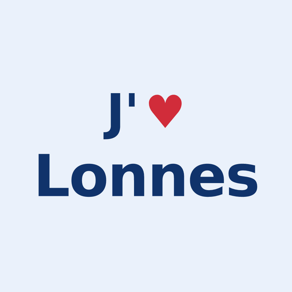Sticker personnalisé Lonnes — design J'aime Lonnes