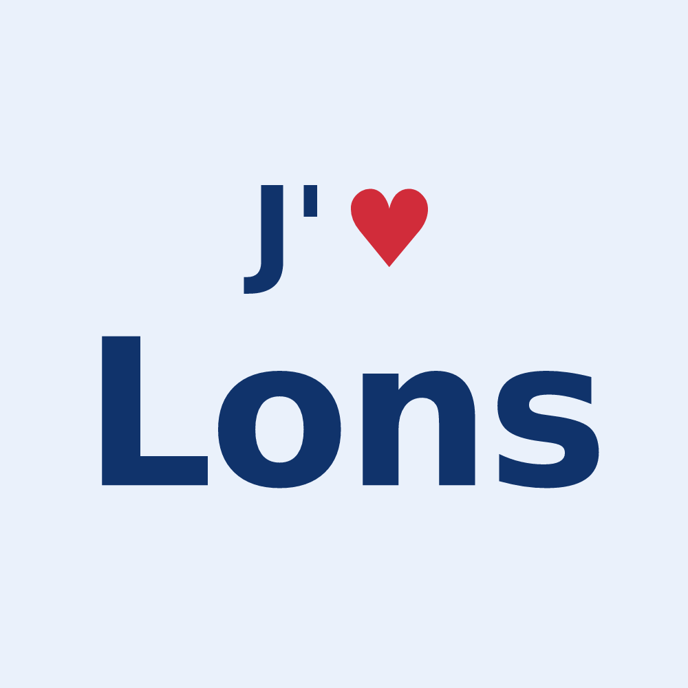 Sticker personnalisé Lons — design J'aime Lons