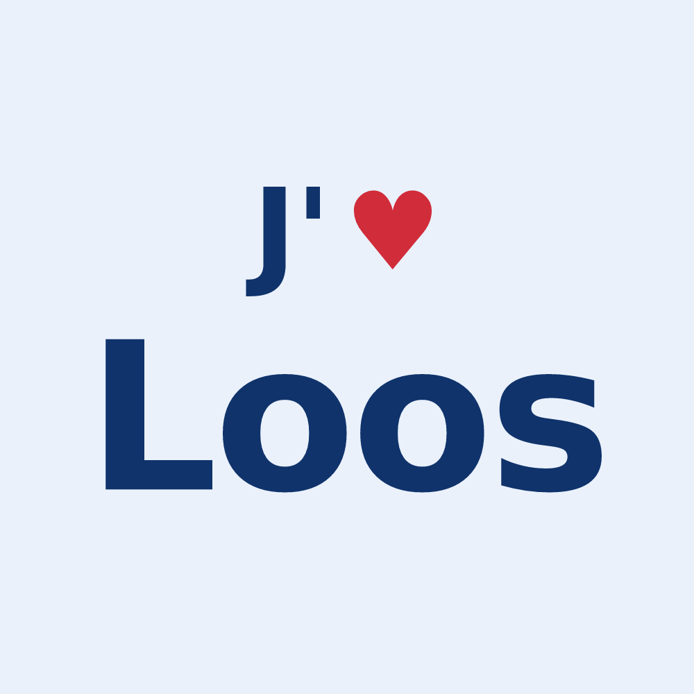 Sticker personnalisé Loos — design J'aime Loos