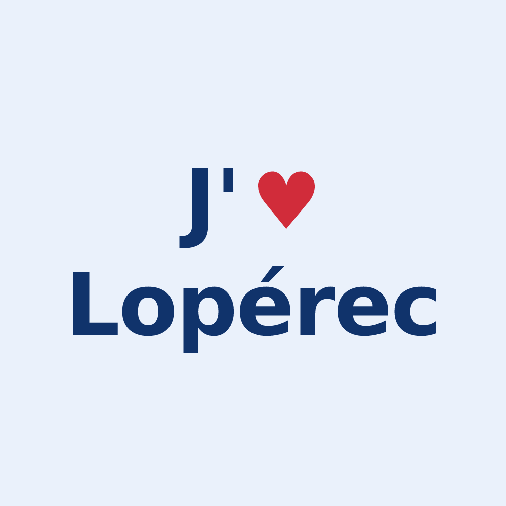 Sticker personnalisé Lopérec — design J'aime Lopérec