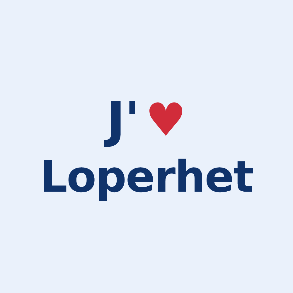 Sticker personnalisé Loperhet — design J'aime Loperhet
