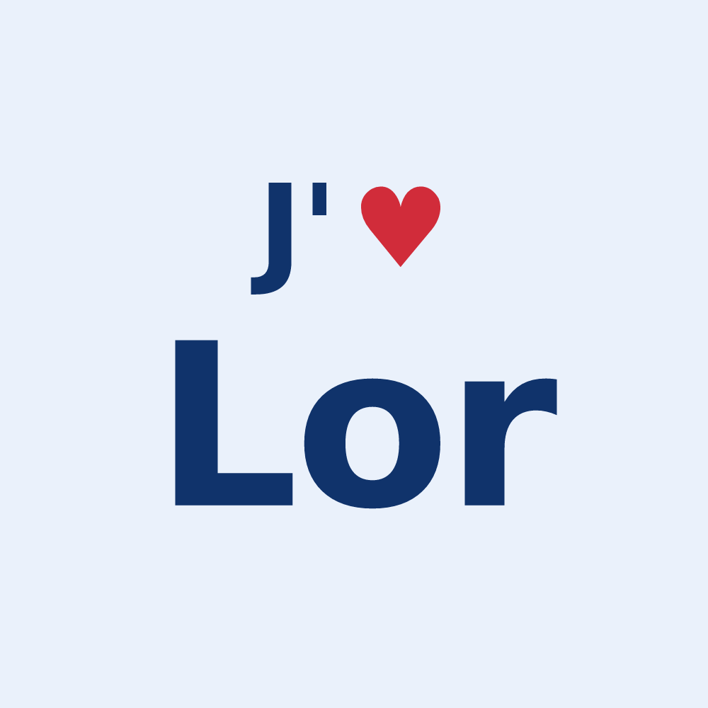 Sticker personnalisé Lor — design J'aime Lor