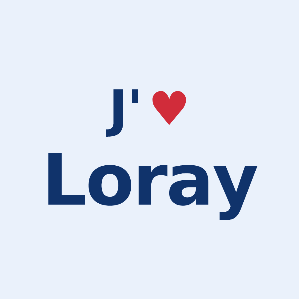 Sticker personnalisé Loray — design J'aime Loray