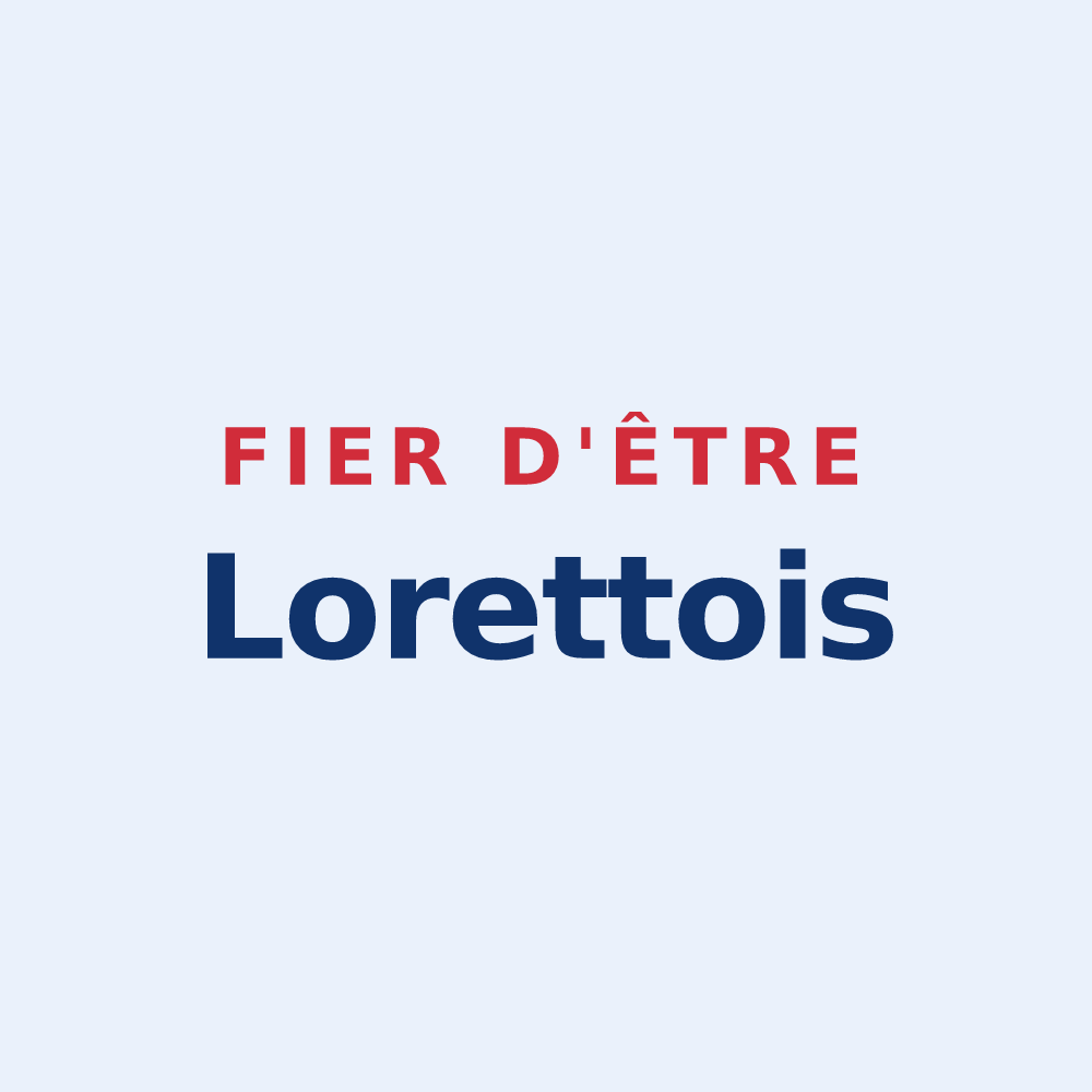 Sticker « Fier d'être Lorettois » — design pour Lorette