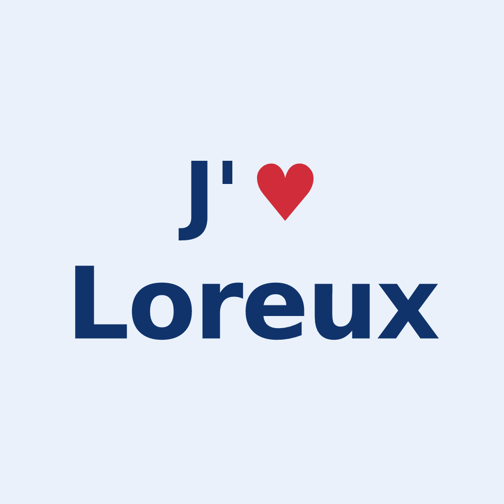 Sticker personnalisé Loreux — design J'aime Loreux