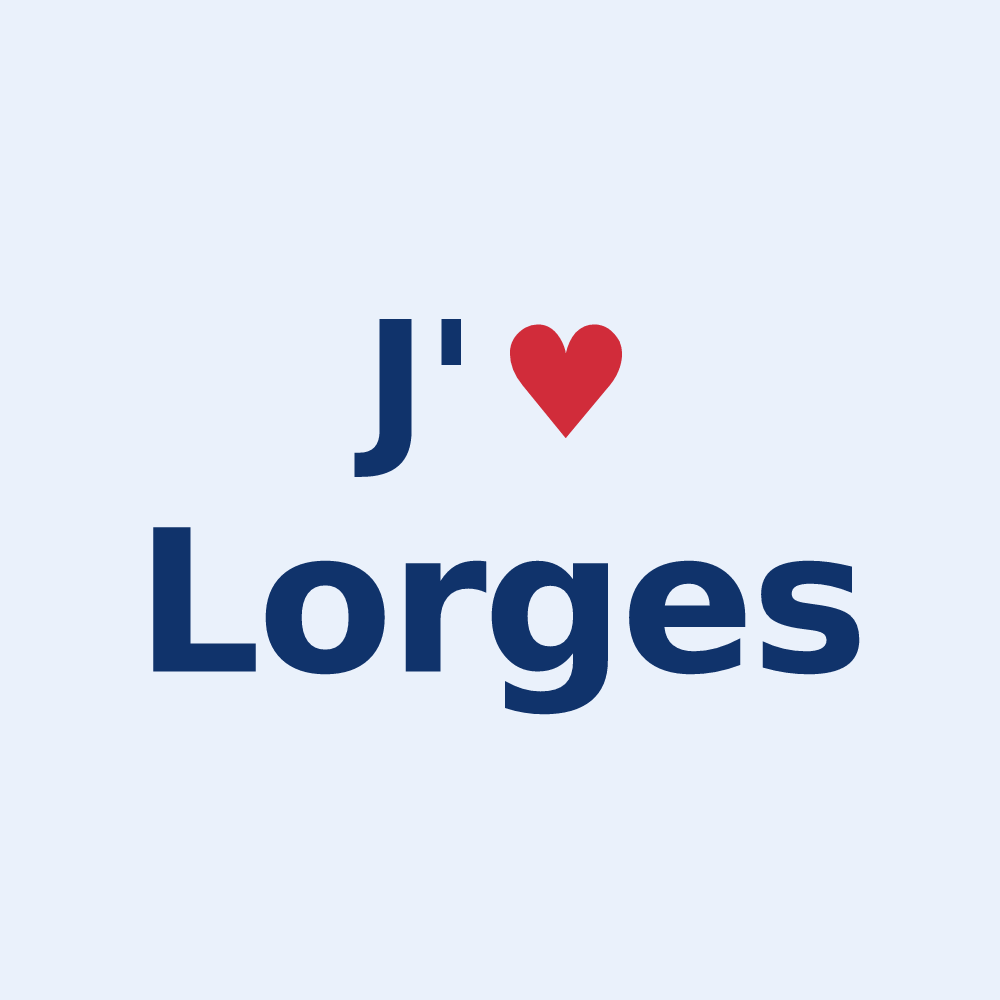 Sticker personnalisé Lorges — design J'aime Lorges