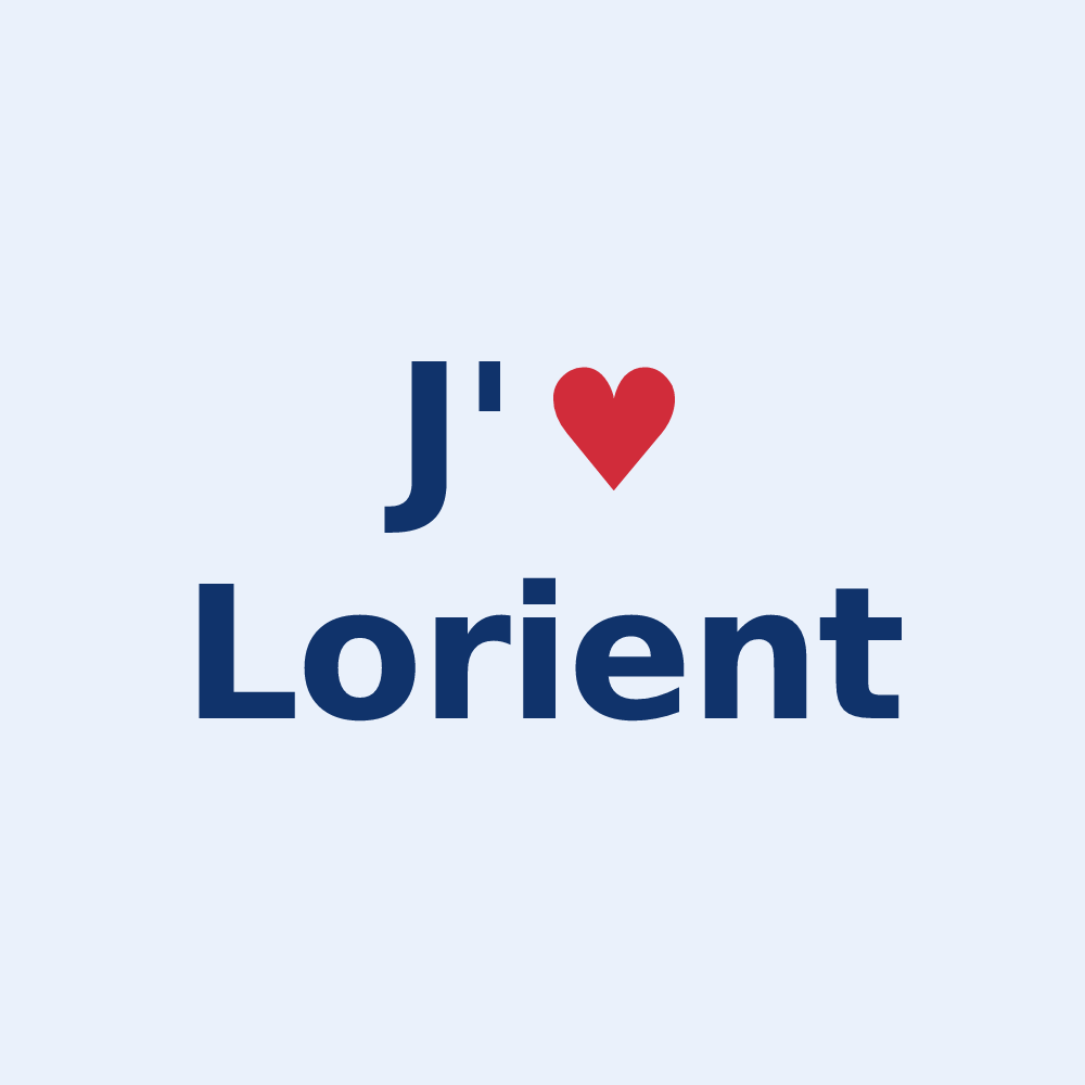 Sticker personnalisé Lorient — design J'aime Lorient