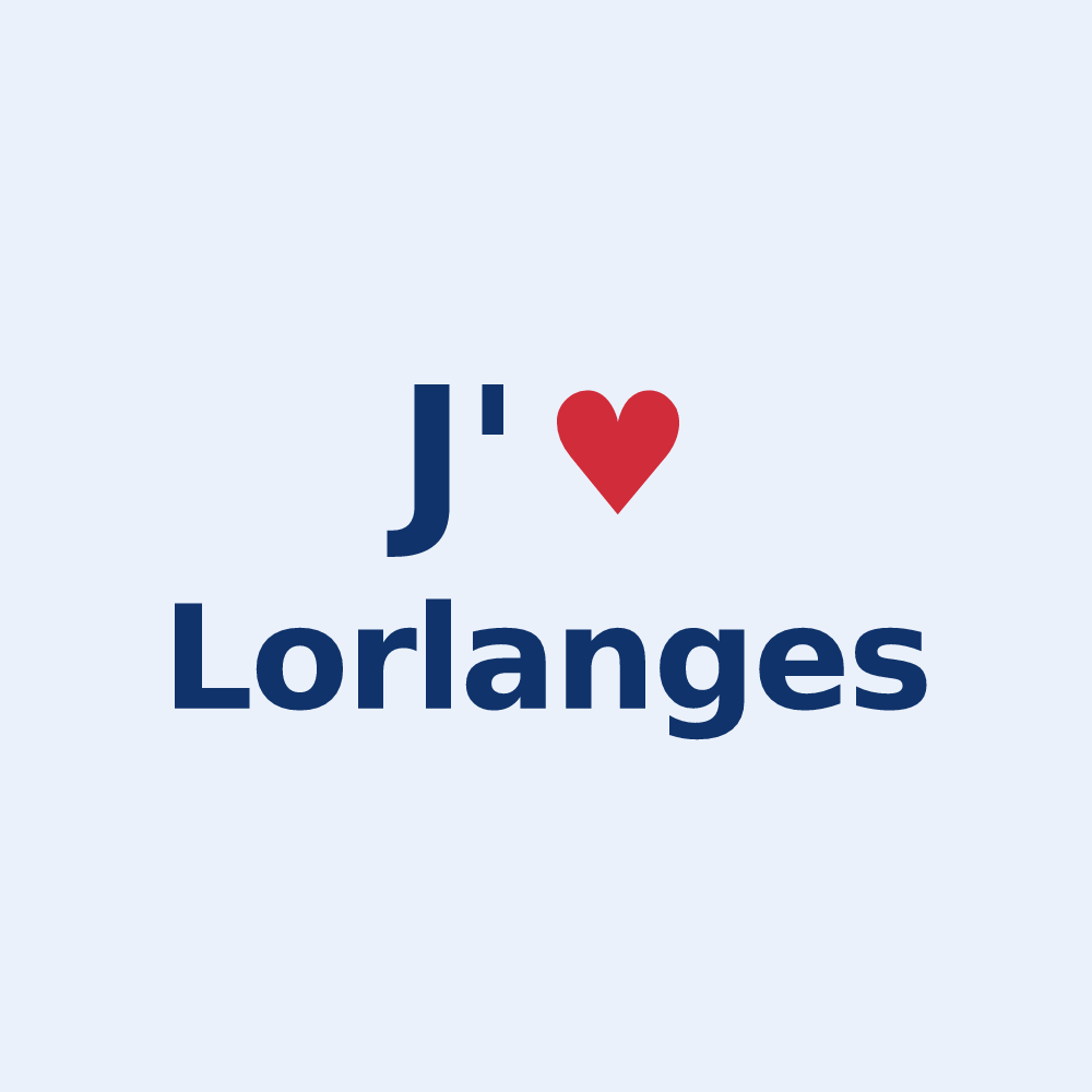 Sticker personnalisé Lorlanges — design J'aime Lorlanges