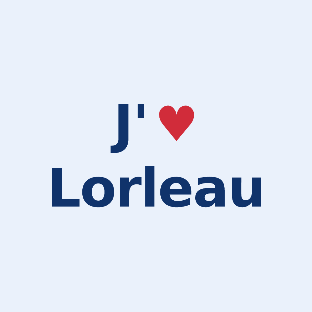 Sticker personnalisé Lorleau — design J'aime Lorleau