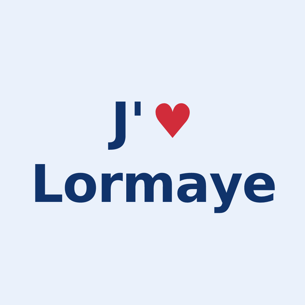 Sticker personnalisé Lormaye — design J'aime Lormaye