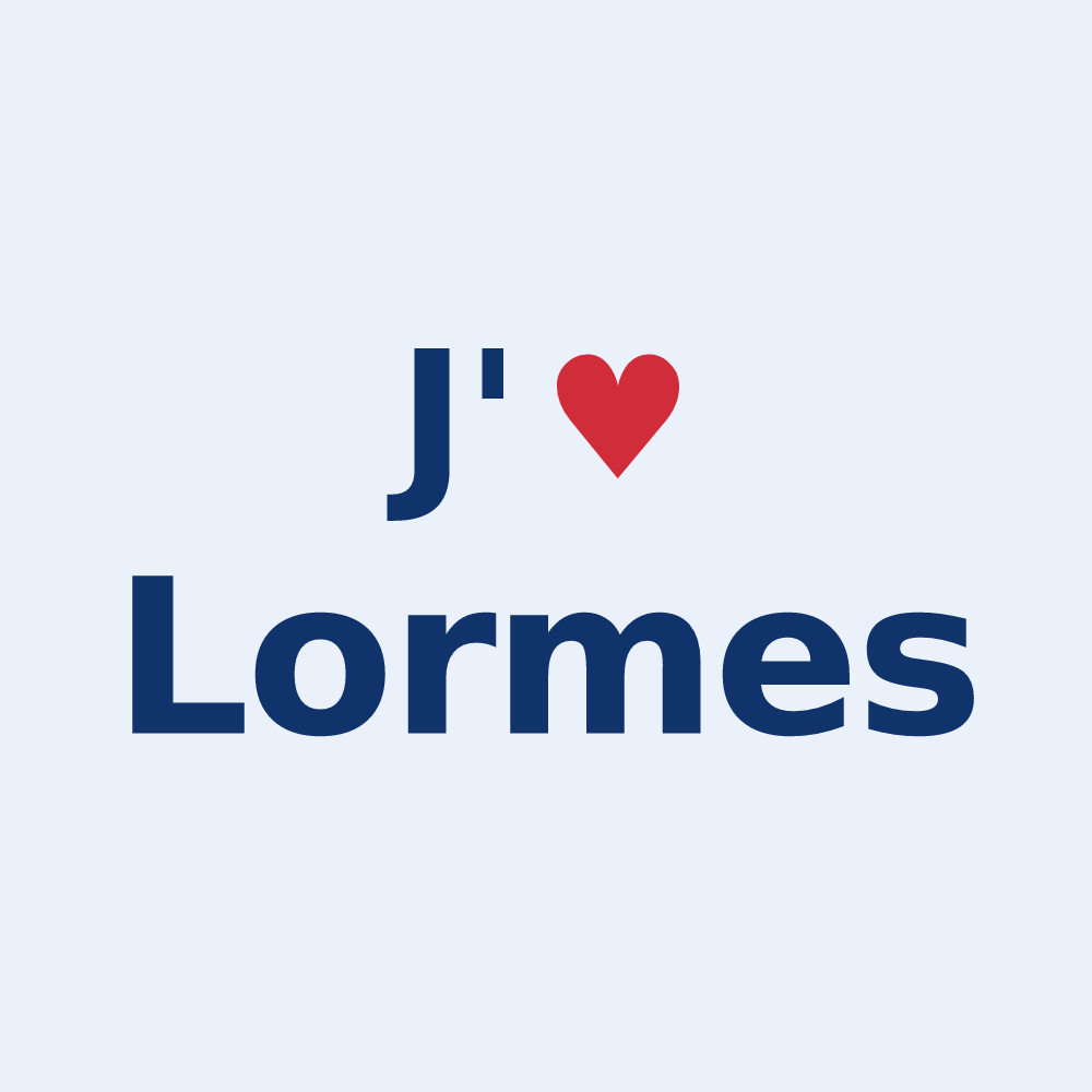 Sticker personnalisé Lormes — design J'aime Lormes