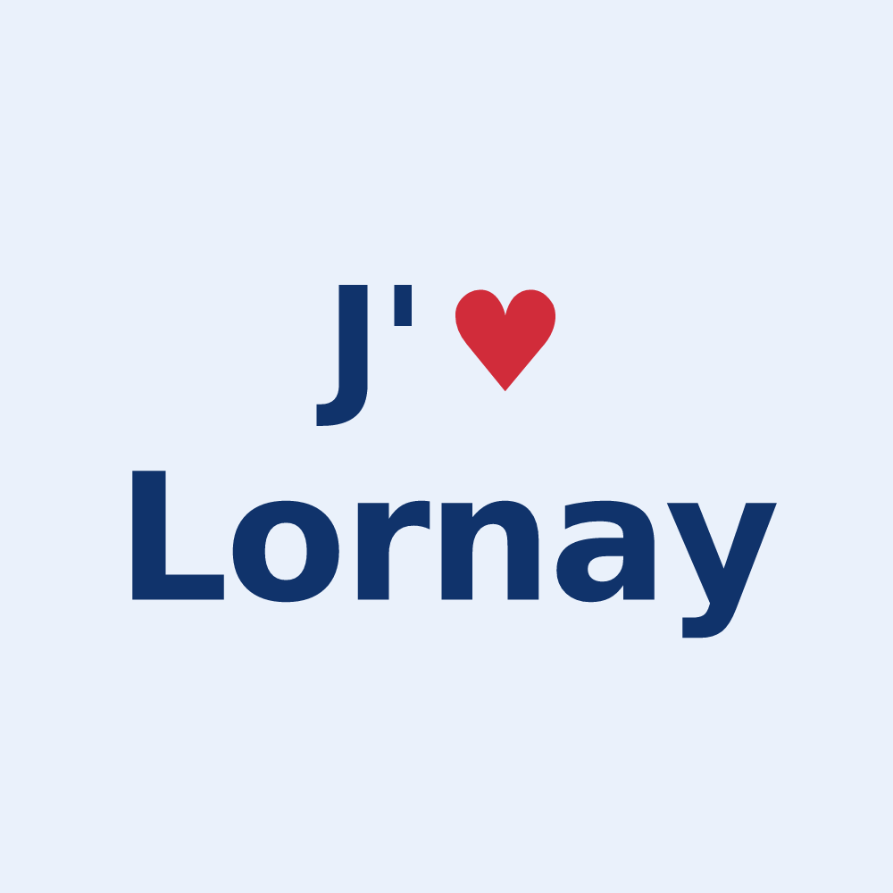 Sticker personnalisé Lornay — design J'aime Lornay
