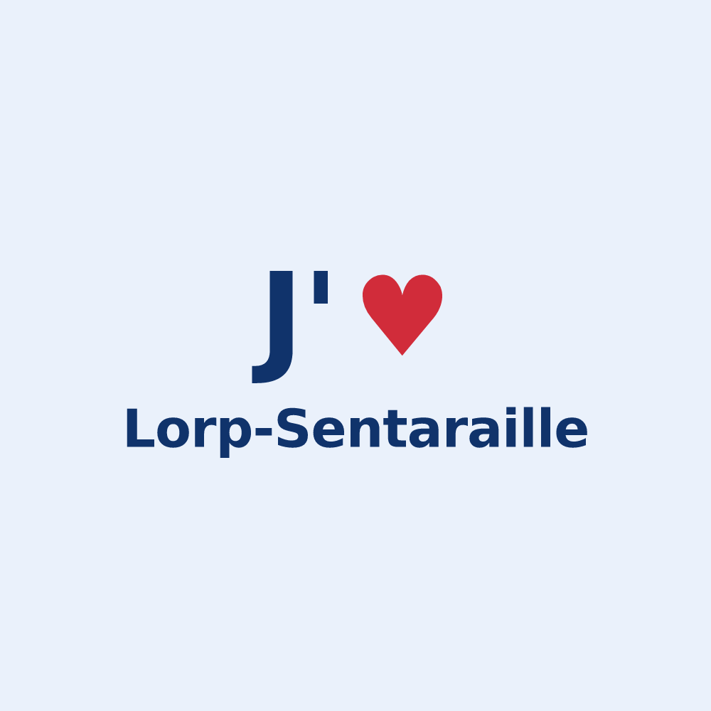 Sticker personnalisé Lorp-Sentaraille — design J'aime Lorp-Sentaraille