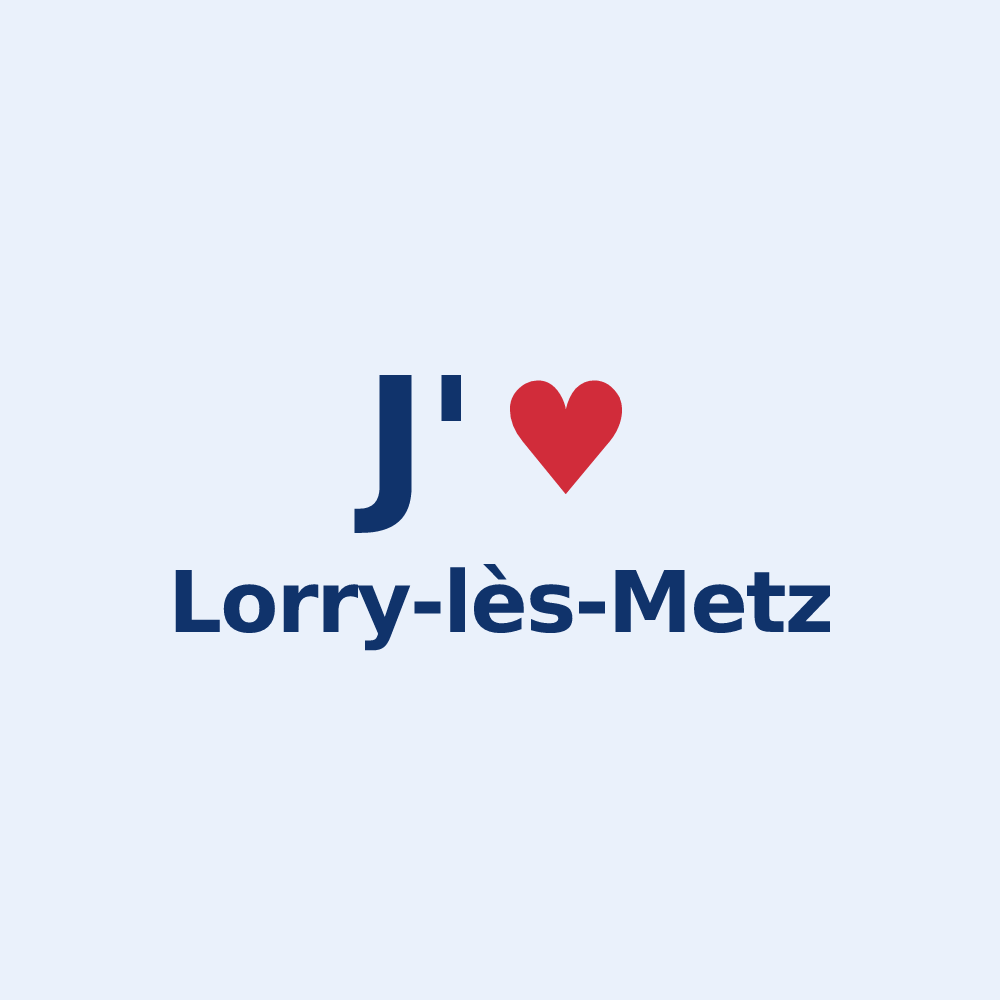 Sticker personnalisé Lorry-lès-Metz — design J'aime Lorry-lès-Metz