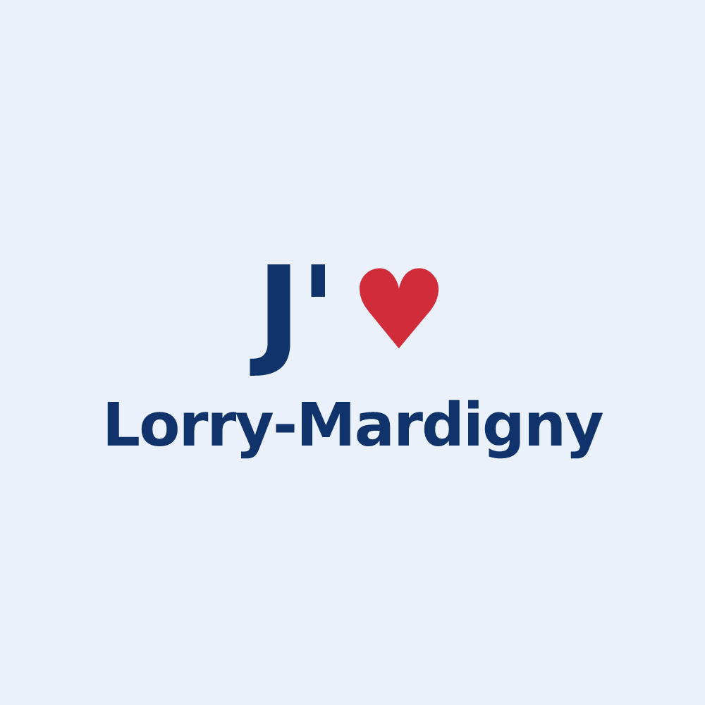 Sticker personnalisé Lorry-Mardigny — design J'aime Lorry-Mardigny