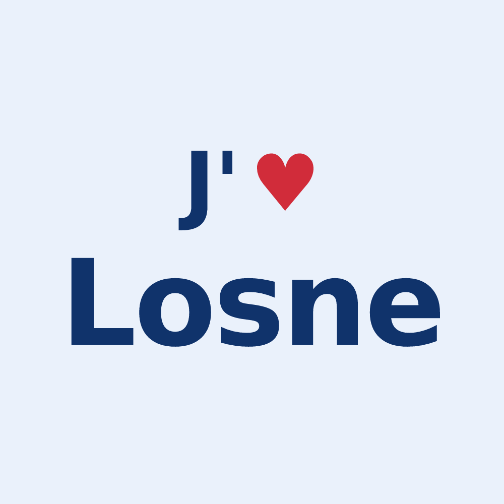 Sticker personnalisé Losne — design J'aime Losne