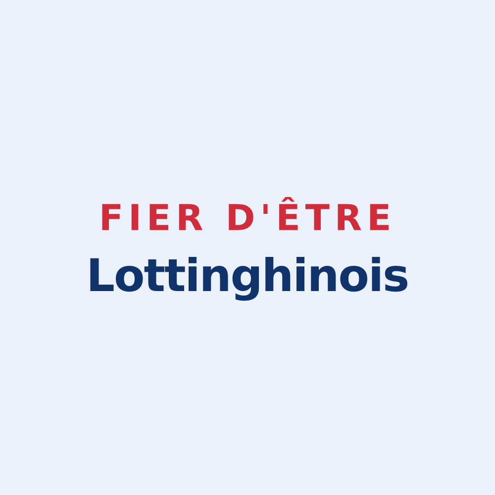 Sticker « Fier d'être Lottinghinois » — design pour Lottinghen