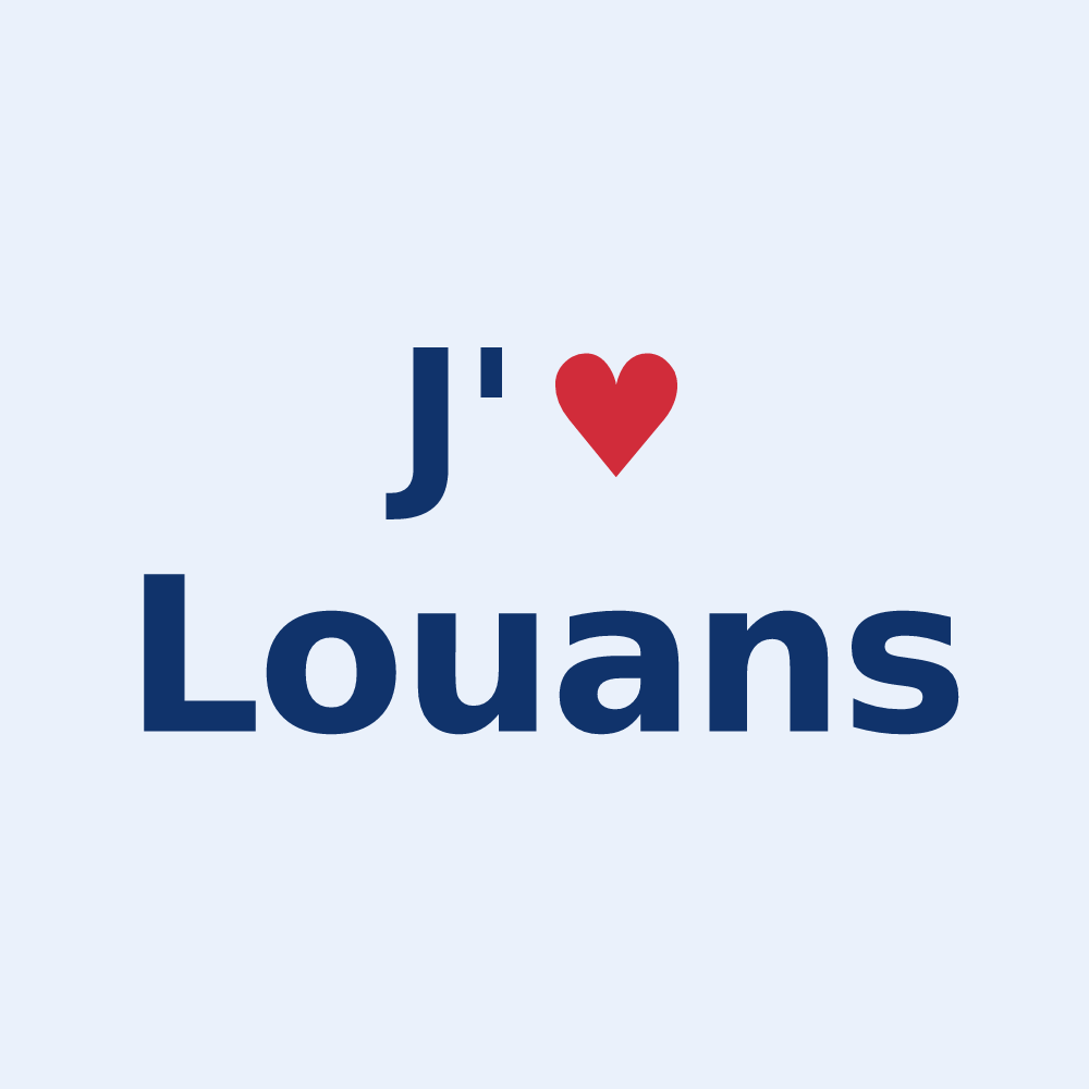 Sticker personnalisé Louans — design J'aime Louans