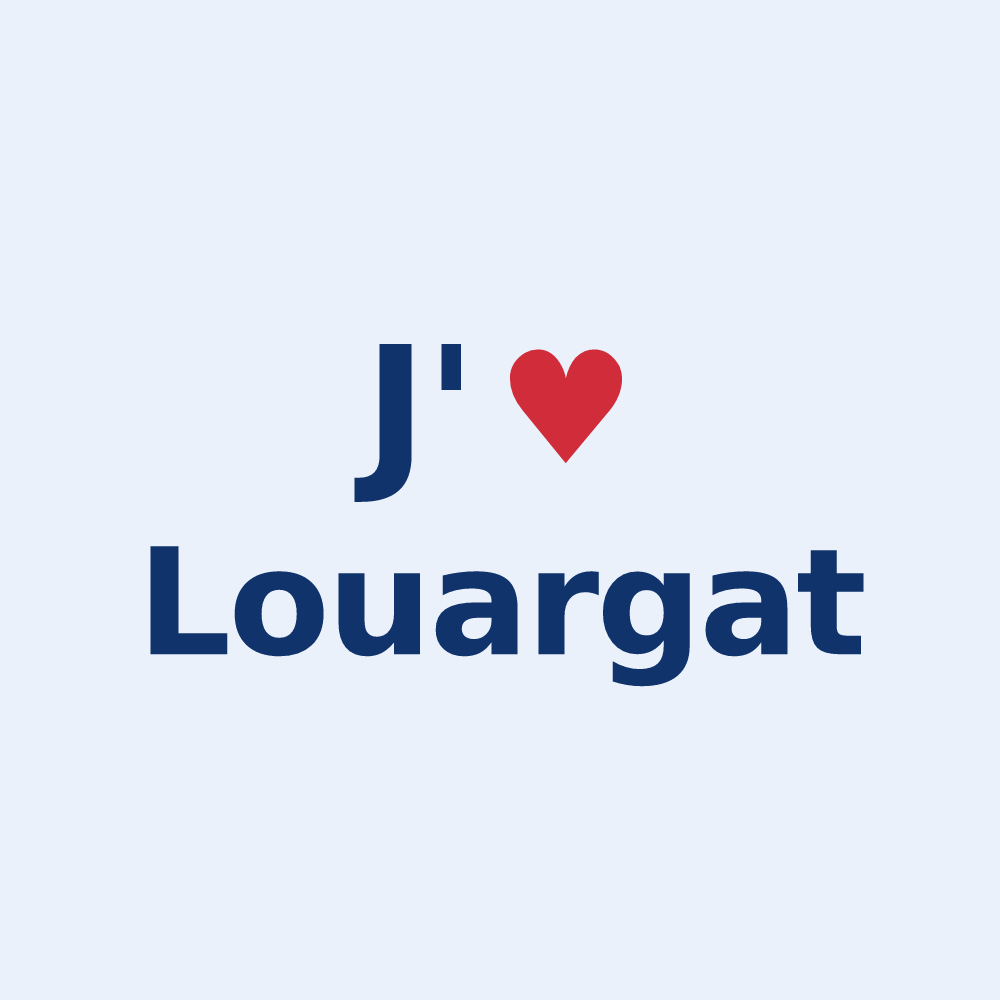Sticker personnalisé Louargat — design J'aime Louargat