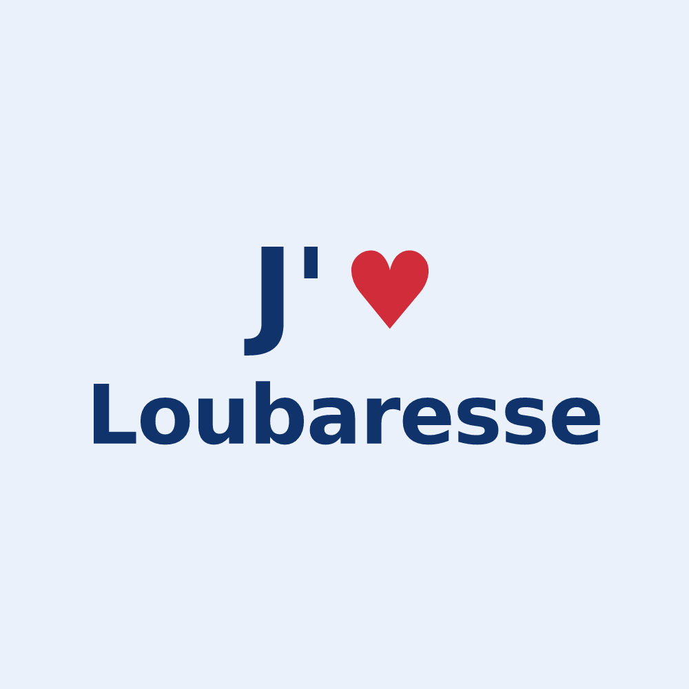 Sticker personnalisé Loubaresse — design J'aime Loubaresse