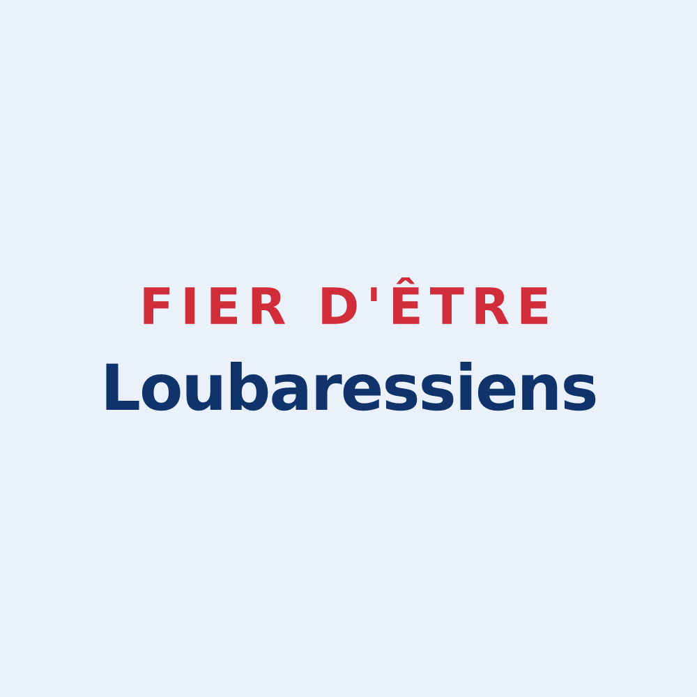 Sticker « Fier d'être Loubaressiens » — design pour Loubaresse