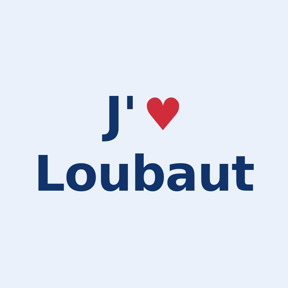 Sticker personnalisé Loubaut — design J'aime Loubaut