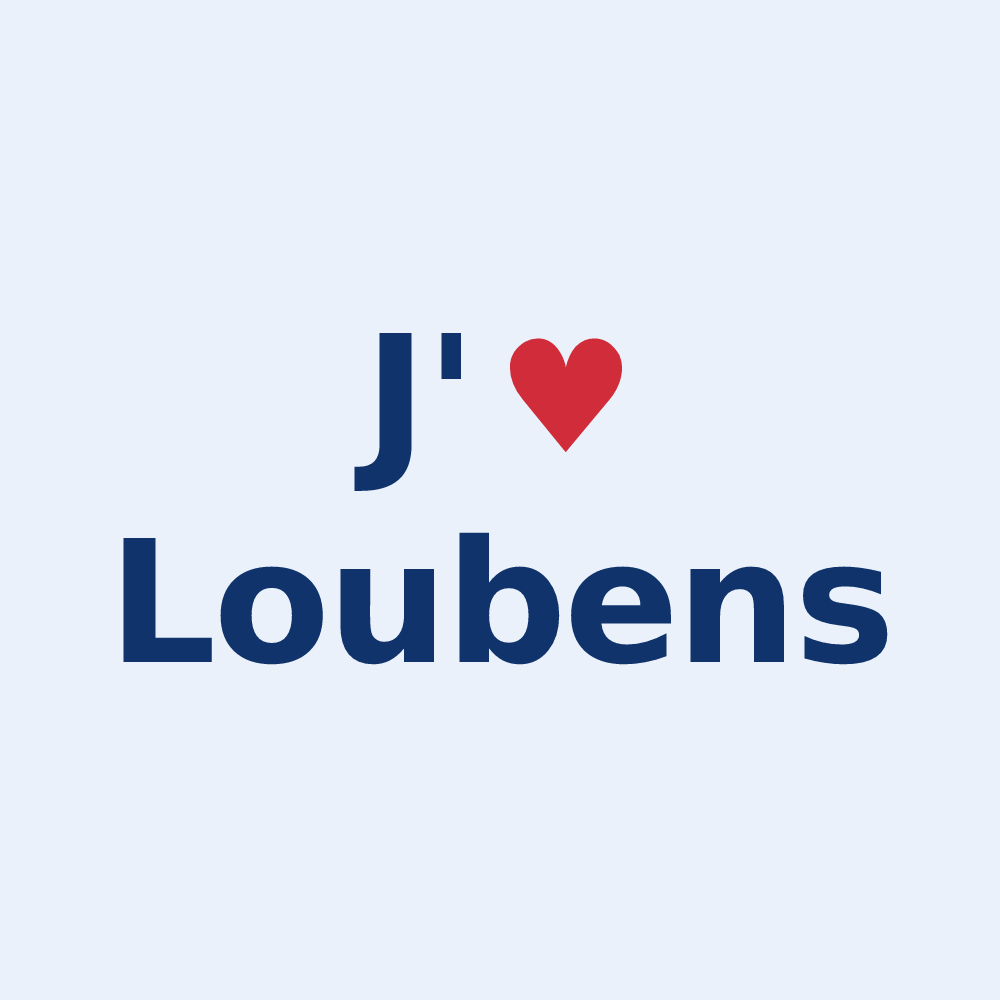 Sticker personnalisé Loubens — design J'aime Loubens