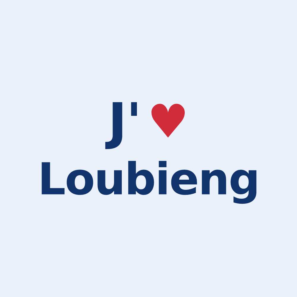 Sticker personnalisé Loubieng — design J'aime Loubieng