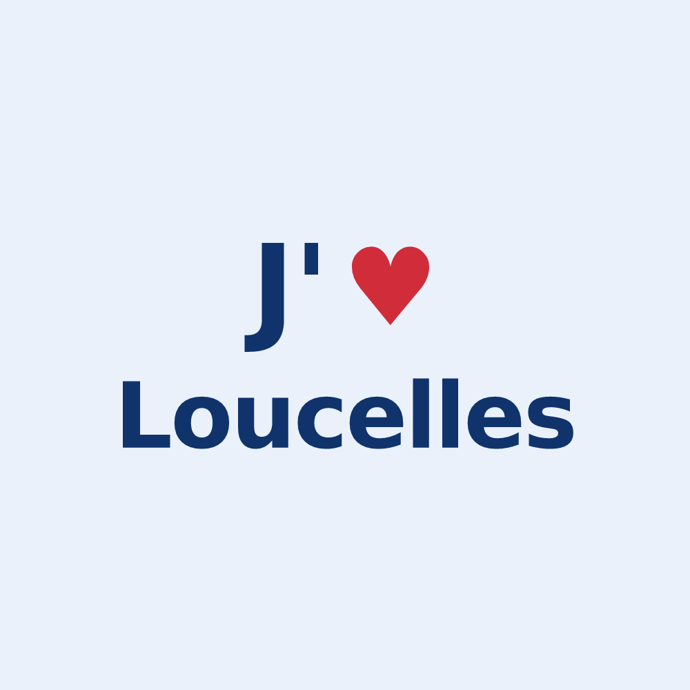 Sticker personnalisé Loucelles — design J'aime Loucelles
