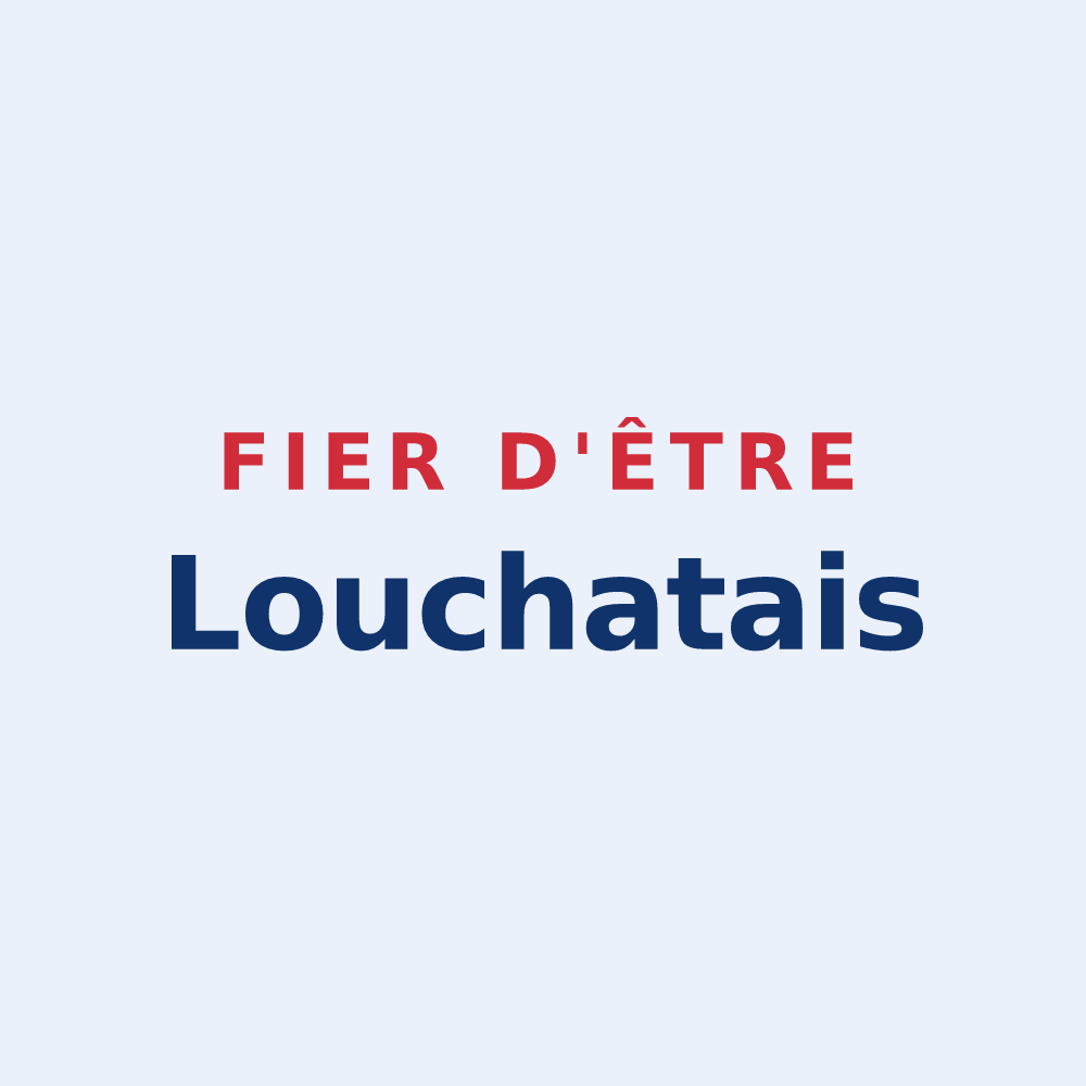 Sticker « Fier d'être Louchatais » — design pour Louchats