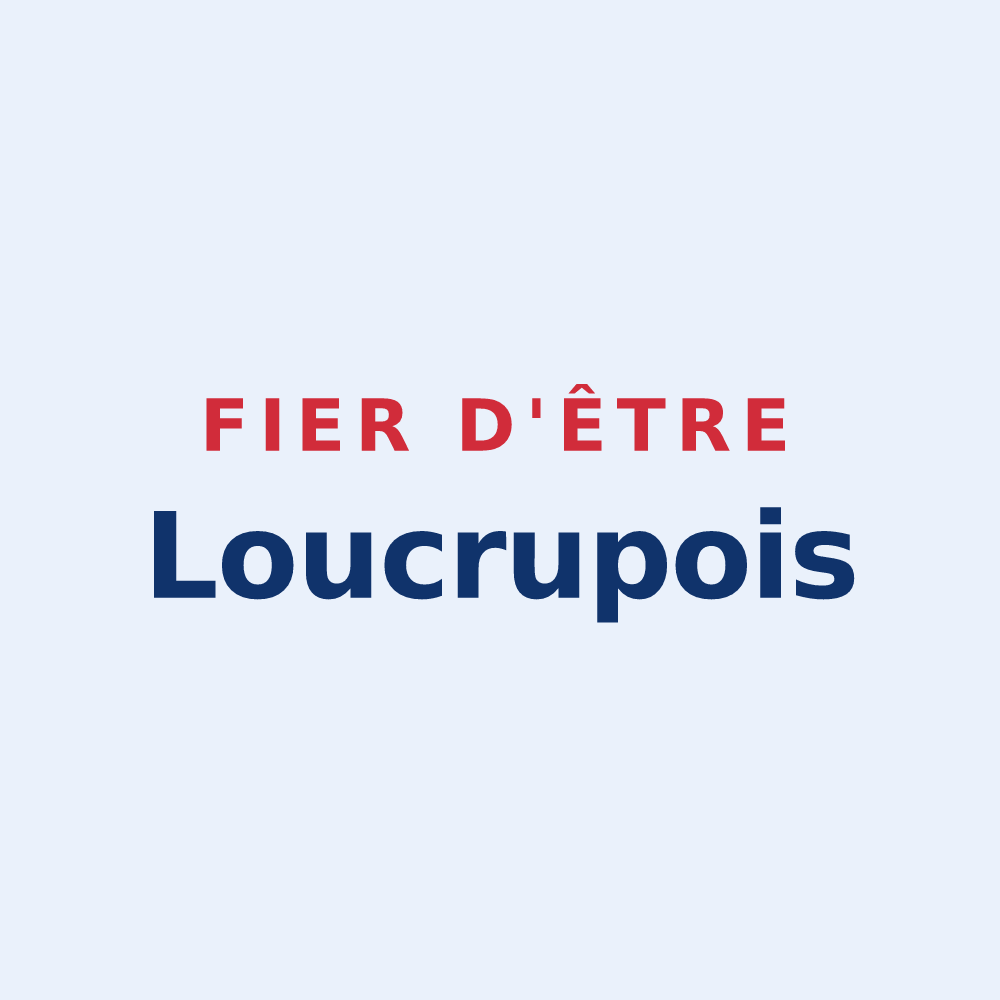 Sticker « Fier d'être Loucrupois » — design pour Loucrup
