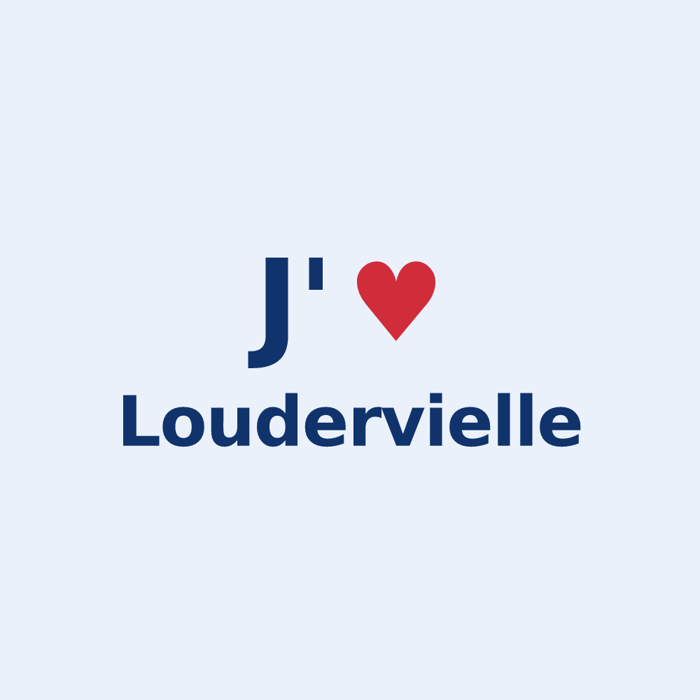 Sticker personnalisé Loudervielle — design J'aime Loudervielle