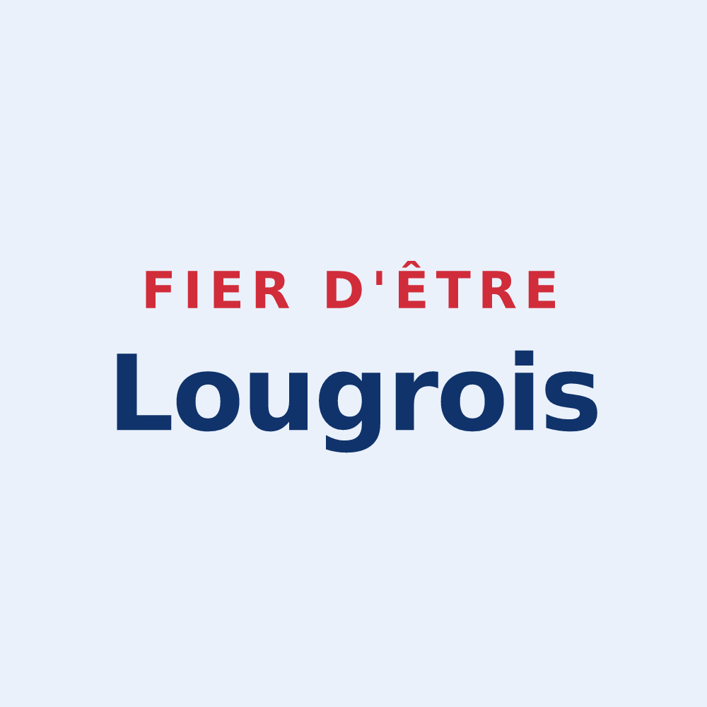 Sticker « Fier d'être Lougrois » — design pour Lougres