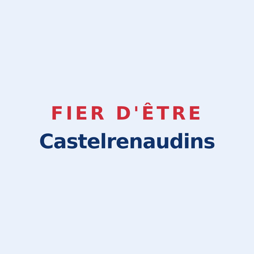 Sticker « Fier d'être Castelrenaudins » — design pour Louhans-Châteaurenaud