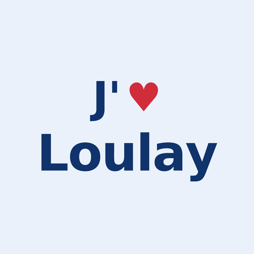 Sticker personnalisé Loulay — design J'aime Loulay