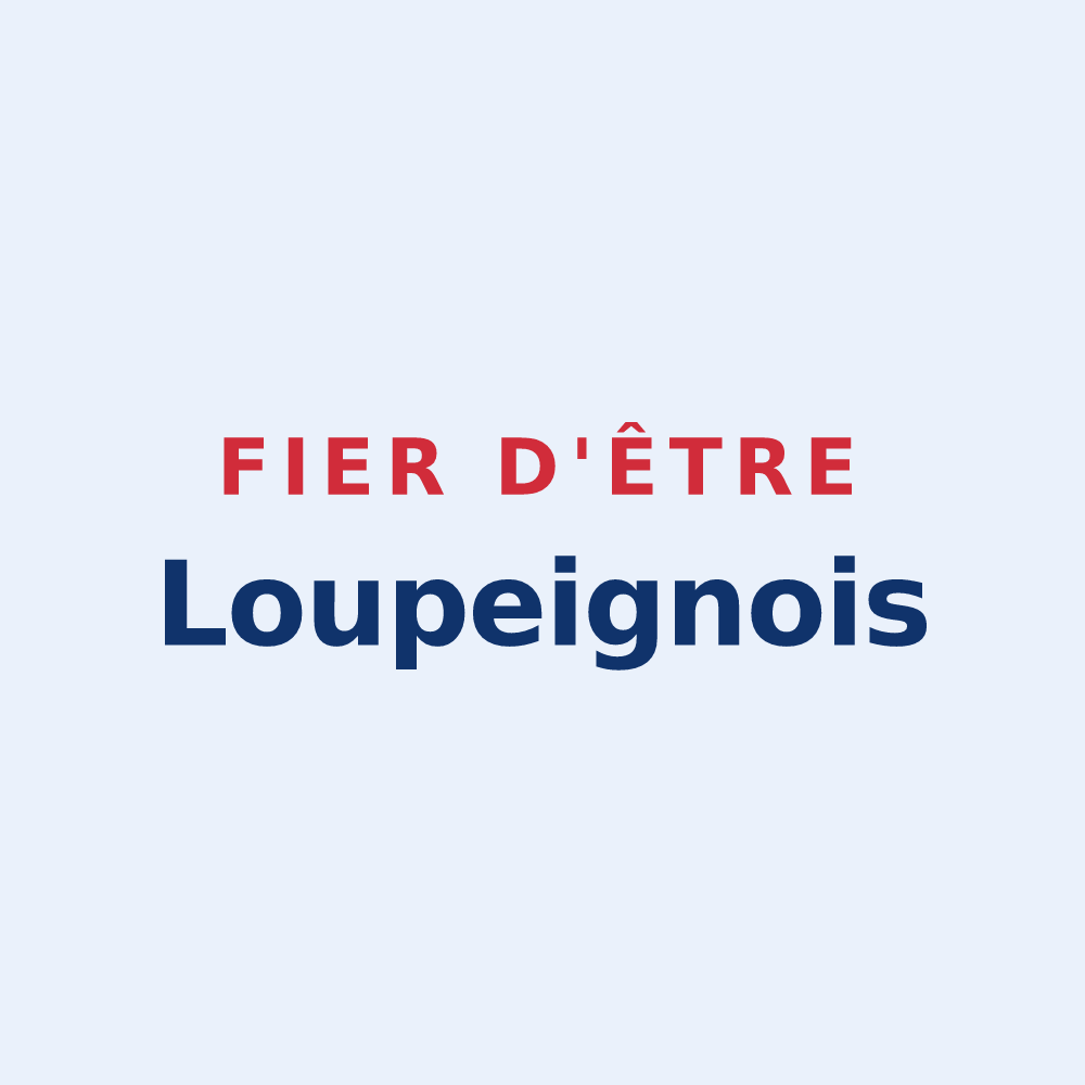 Sticker « Fier d'être Loupeignois » — design pour Loupeigne