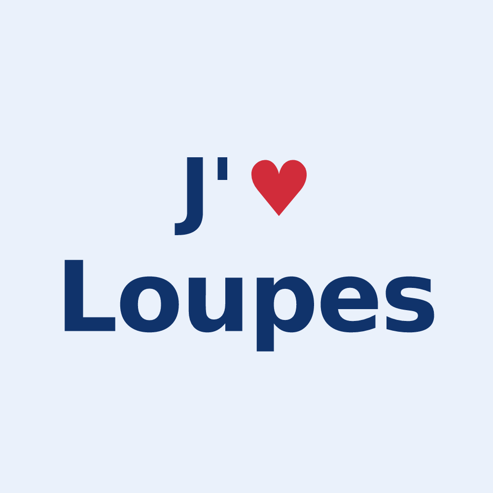 Sticker personnalisé Loupes — design J'aime Loupes