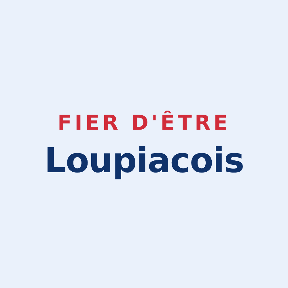 Sticker « Fier d'être Loupiacois » — design pour Loupiac
