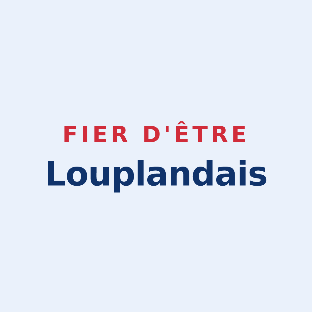 Sticker « Fier d'être Louplandais » — design pour Louplande