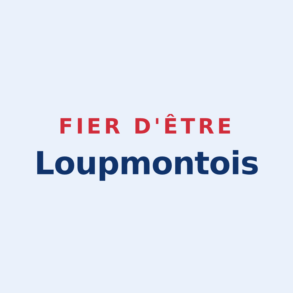 Sticker « Fier d'être Loupmontois » — design pour Loupmont