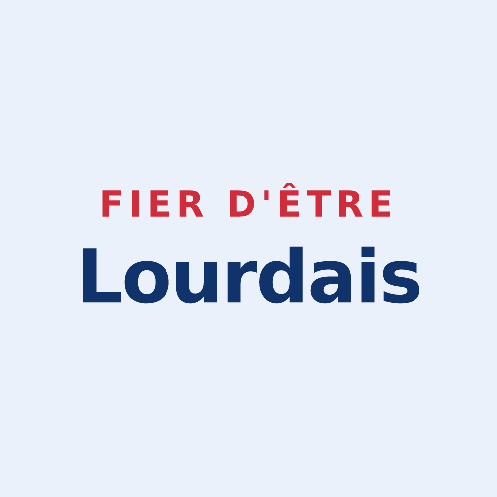 Sticker « Fier d'être Lourdais » — design pour Lourde
