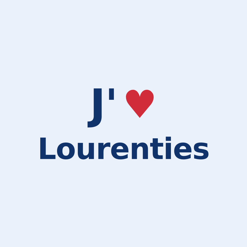Sticker personnalisé Lourenties — design J'aime Lourenties