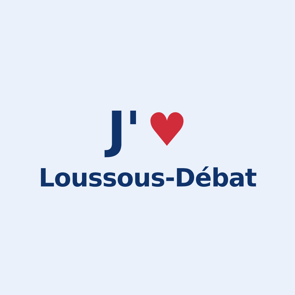 Sticker personnalisé Loussous-Débat — design J'aime Loussous-Débat