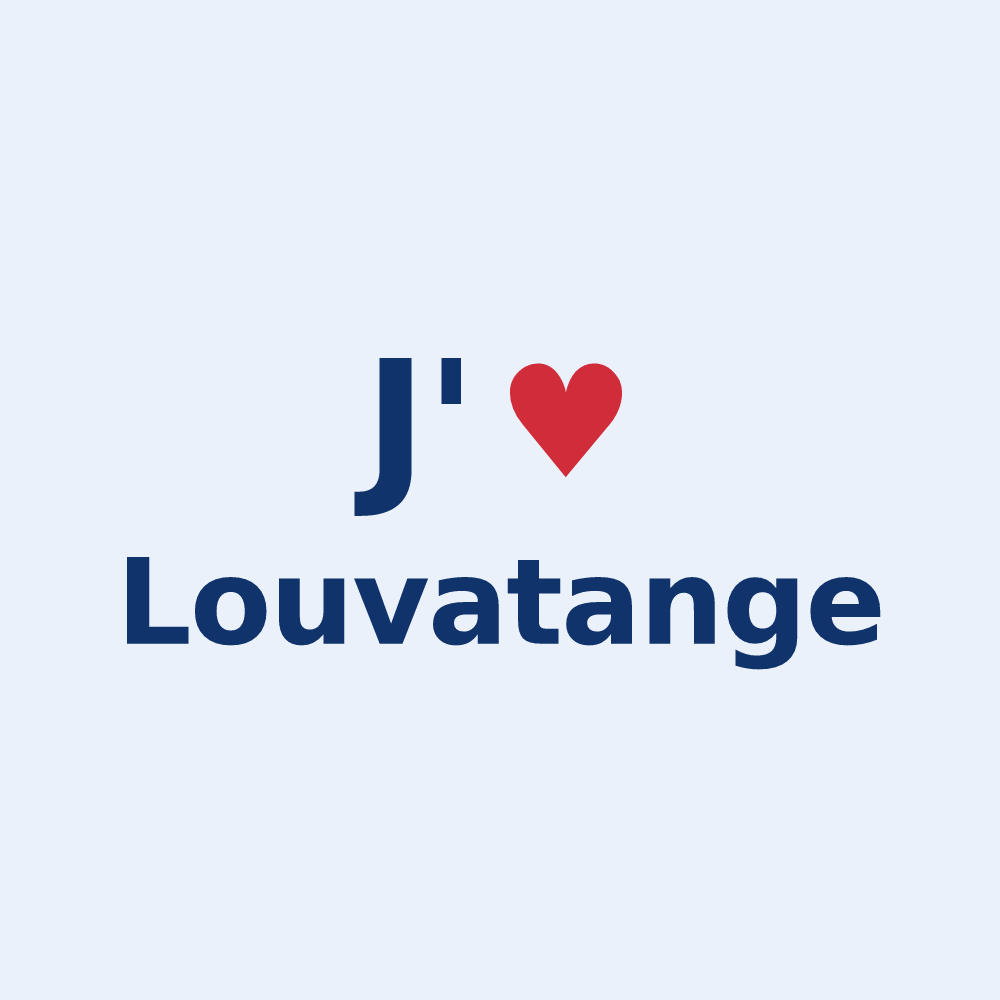 Sticker personnalisé Louvatange — design J'aime Louvatange