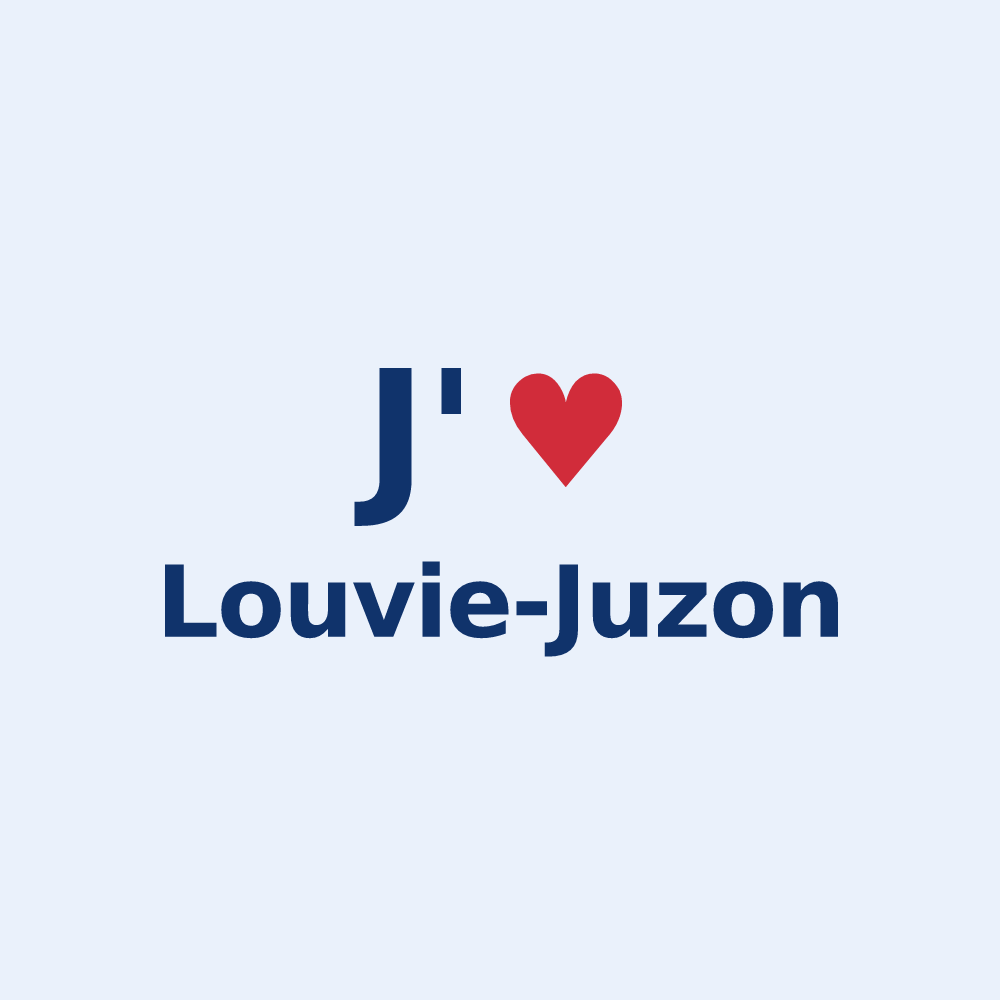 Sticker personnalisé Louvie-Juzon — design J'aime Louvie-Juzon