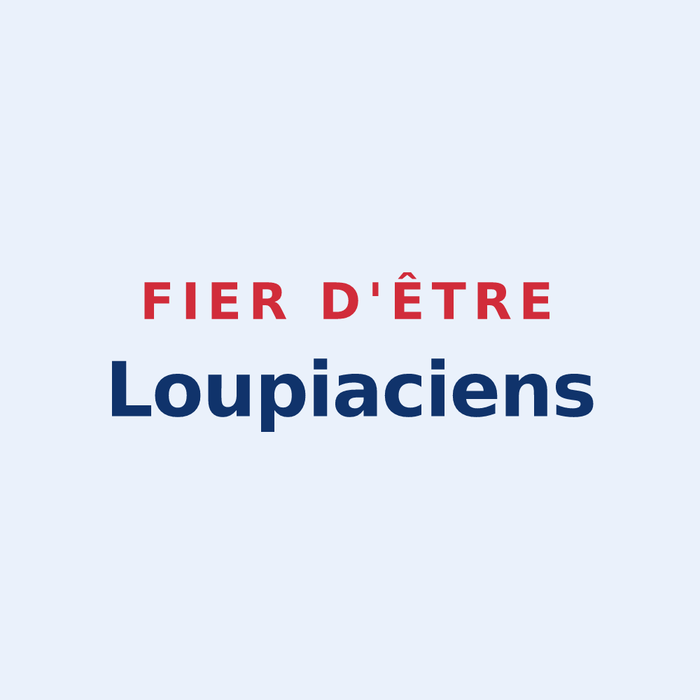 Sticker « Fier d'être Loupiaciens » — design pour Louvigny