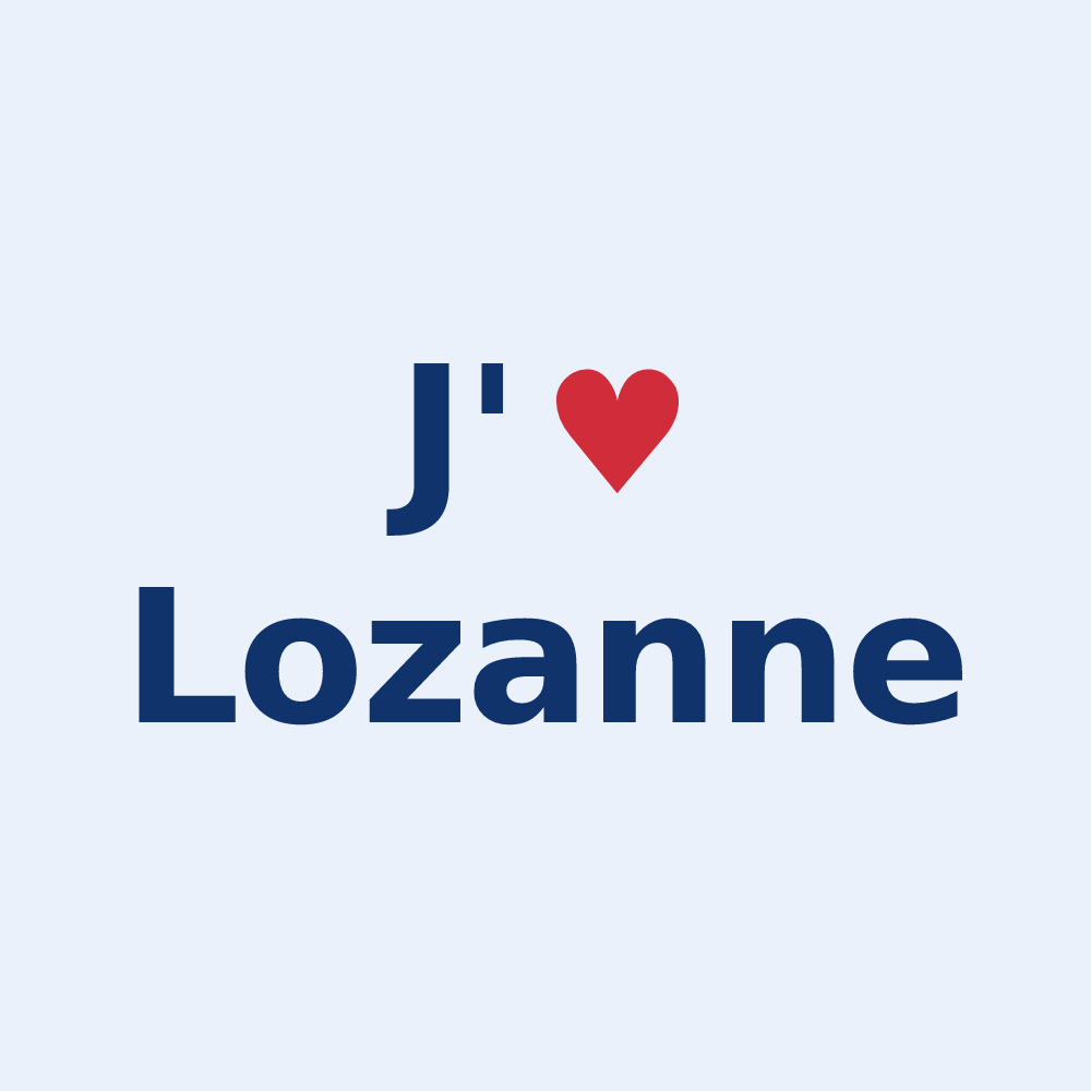 Sticker personnalisé Lozanne — design J'aime Lozanne